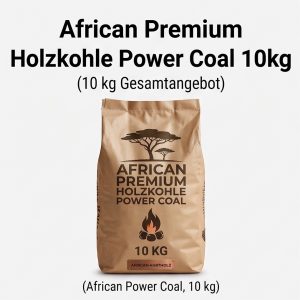 African Premium Holzkohle Power Coal 10kg