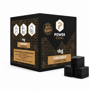 Premium Qualitat Kokosnusskohle (26er, 27er) Power Coal 20 kg